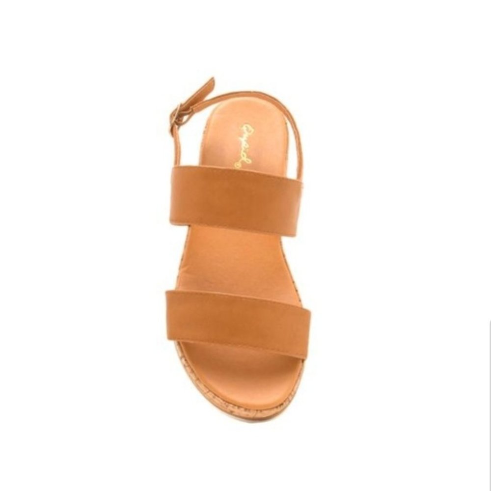 Caramel Platform Espadrille Flatform Sandals - Picture 5 of 8